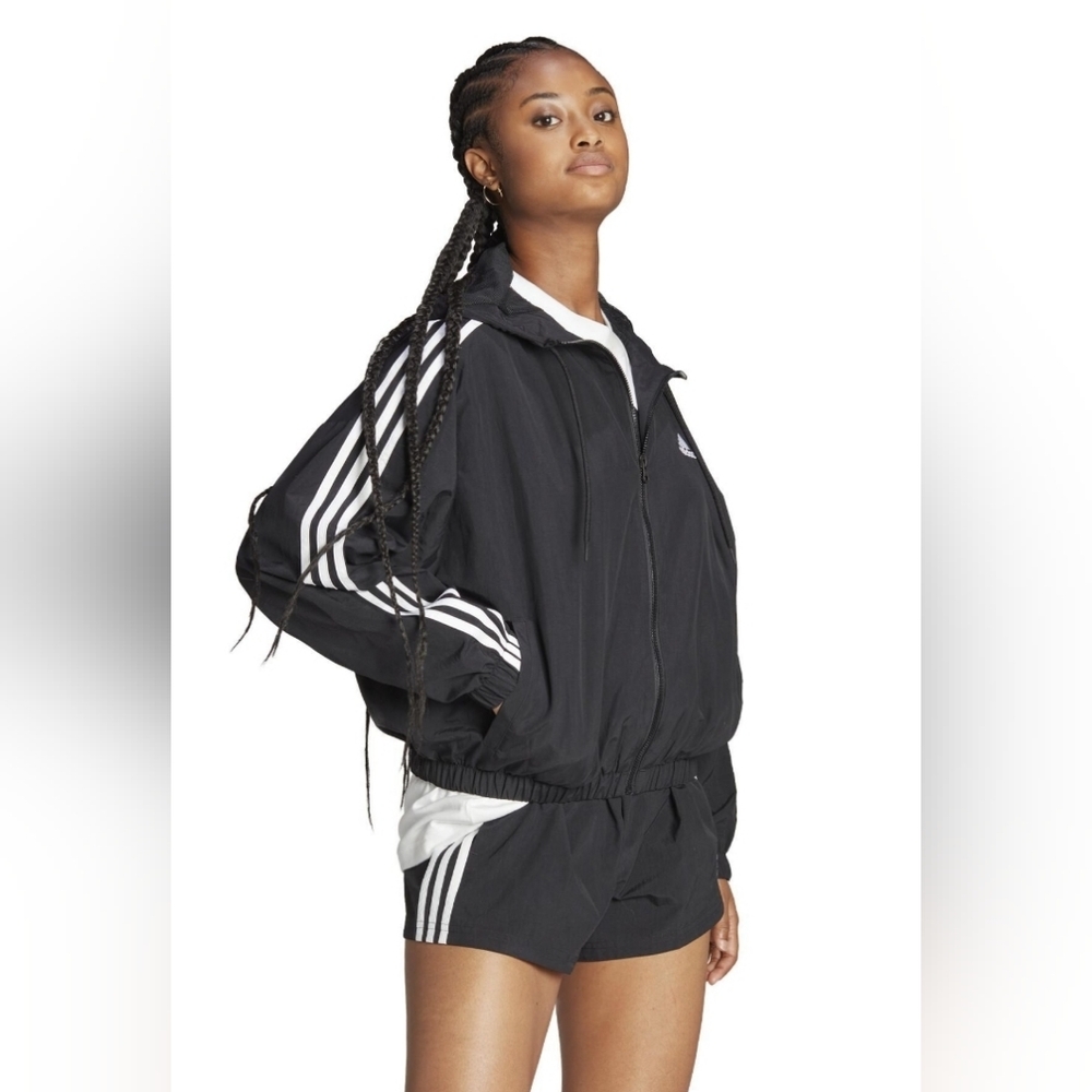 adidas Black and White Women's Bomber Track Jacket